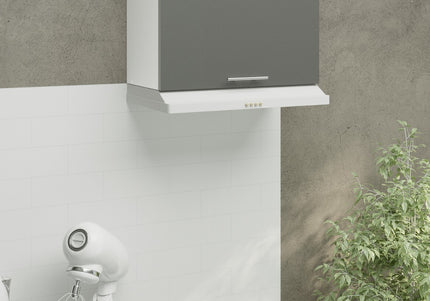 JD Greta Kitchen Wall Bridging Unit 600mm Cabinet - Grey Matt