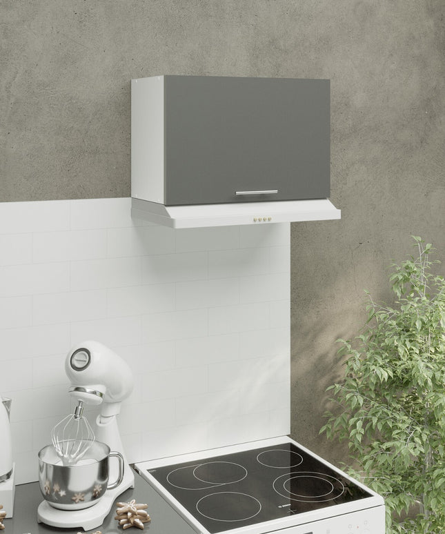 JD Greta Kitchen Wall Bridging Unit 600mm Cabinet - Grey Matt