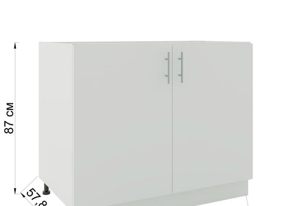 JD Greta Adjustable Legs Kitchen Base Unit 1000mm - Grey Matt