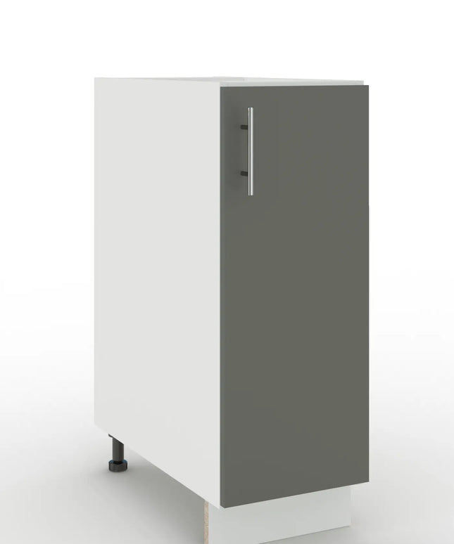 JD Greta Adjustable Legs Kitchen Base Unit 300mm - Grey Matt