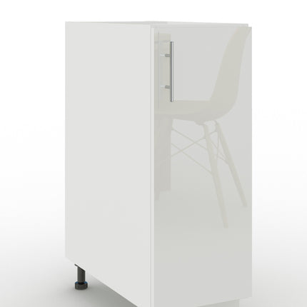 JD Greta Adjustable Legs Kitchen Base Unit 300mm - White Gloss