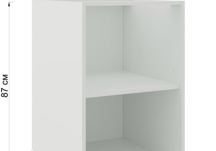 JD Greta Adjustable Legs Kitchen Base Unit 500mm - White Matt (No door)