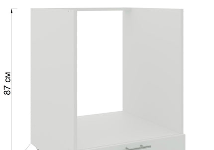 JD Greta Adjustable Legs Kitchen Oven Unit 600mm - Grey Matt