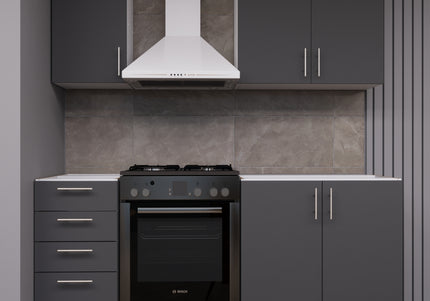 JD Greta Fixed Height 180cm 4 Piece Complete Kitchen - Grey Matt