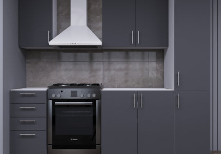 JD Greta Fixed Height 220cm 5 Piece Complete Kitchen - Grey Matt
