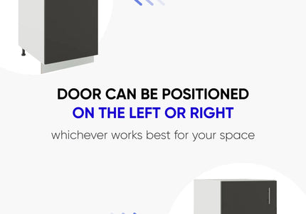 JD Greta Adjustable Legs Kitchen Base Unit 300mm - White Matt