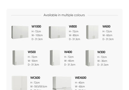 JD Greta Adjustable Legs Kitchen Base Unit 300mm - White Matt