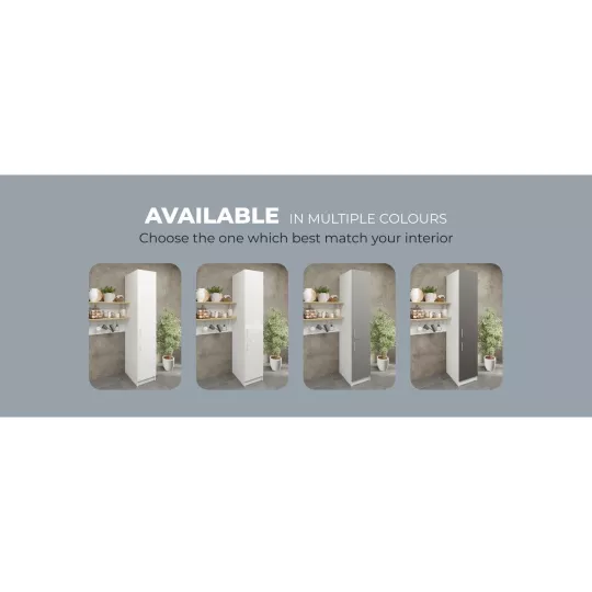 Kitchen Base Tall Ladder Unit 400mm With Doors 40cm - Dark Grey Matt
