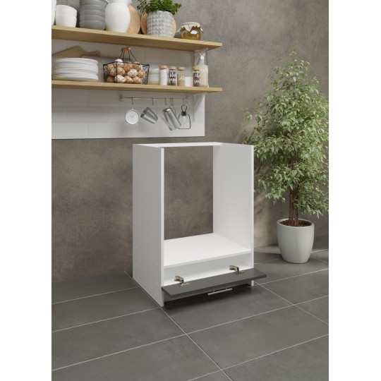 Kitchen Base Oven Unit 600mm Cabinet With Front 60cm Dark Grey Matt (No Worktop)