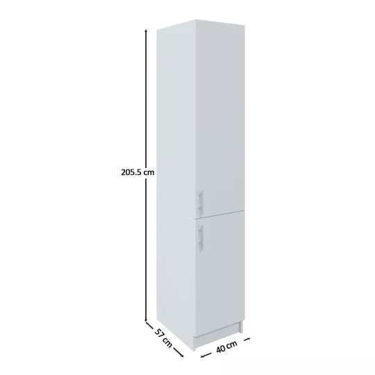 Kitchen Base Tall Ladder Unit 400mm With Doors 40cm - Dark Grey Matt